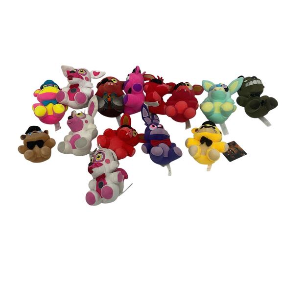 FNAF Five Nights At Freddy's Character Plush Dolls Toys LOT 3 lbs Preowned